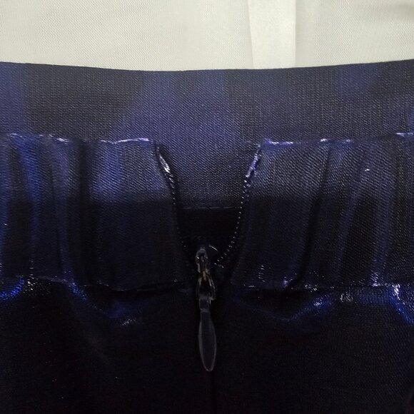 Alex Evenings Skirt Purple Maxi Satin Formal Shimmery Goth Whimsigoth 14 - Picture 4 of 9